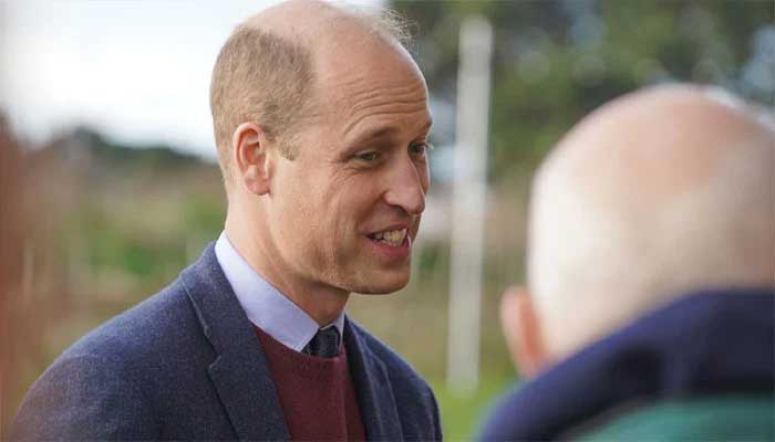 Prince William smiles as man tries to punch him