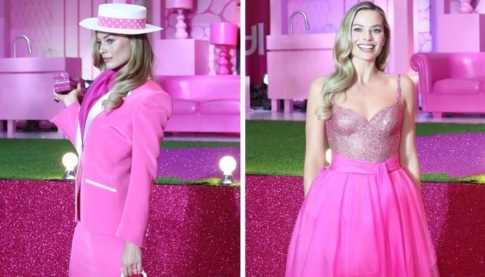 Margot Robbie stuns in ’80s ‘Barbie’ glam for South Korea premiere