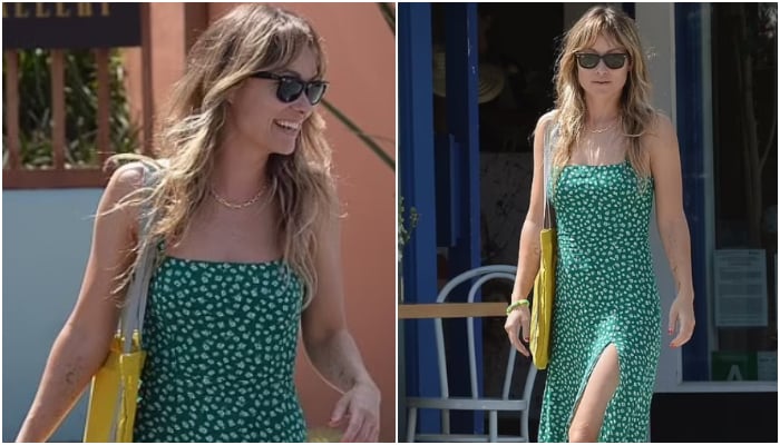 Olivia Wilde wears chic floral dress with thigh-high slit for L.A. outing