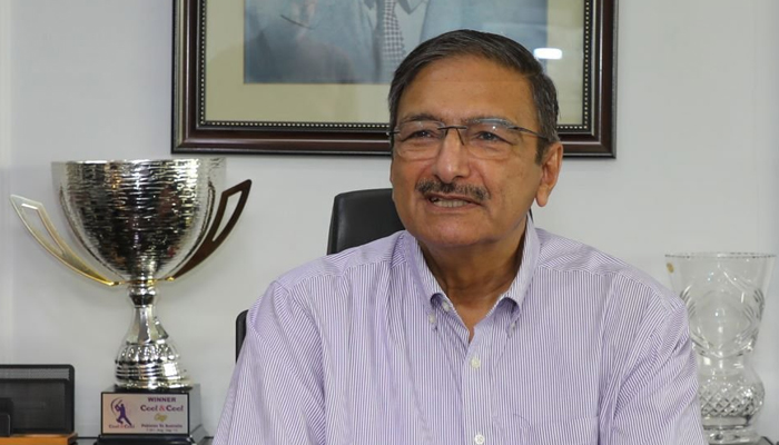 PCB Management Committee Chairman Zaka Ashraf at the boards headquarters in Lahore, on July 6. — APP