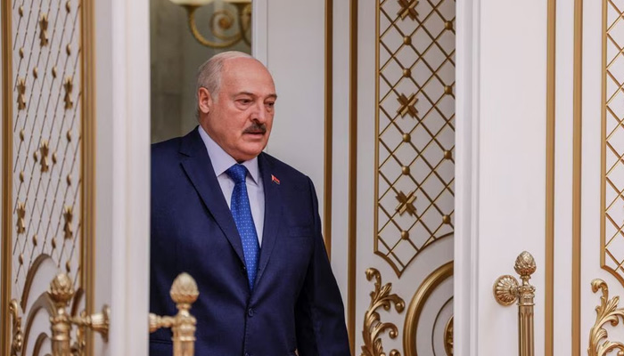 Belarusian President Alexander Lukashenko walks before a press conference in Minsk, Belarus July 6, 2023. — Reuters