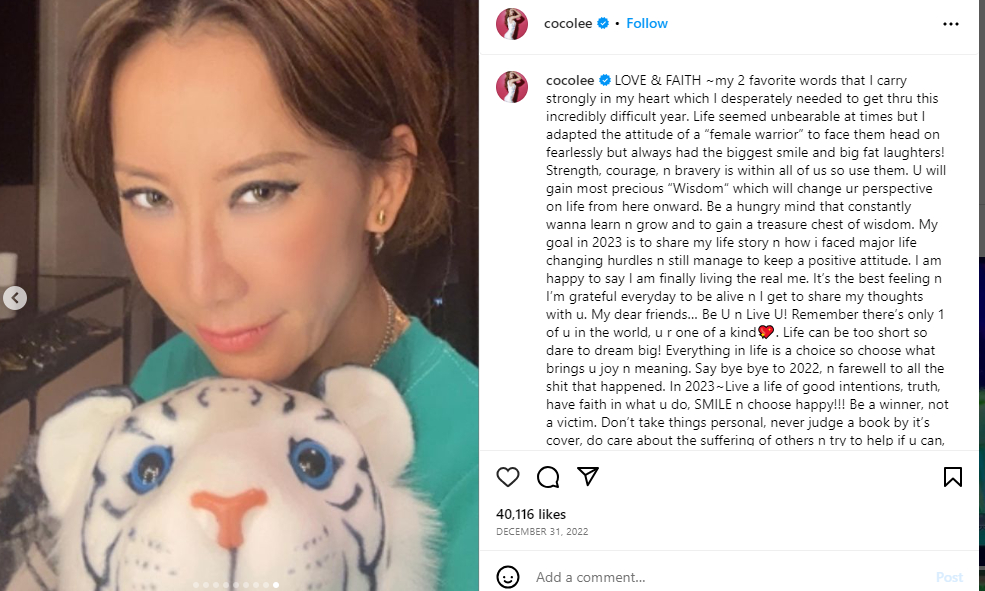 Mulan voice actress Coco Lee’s final message revealed before her tragic demise