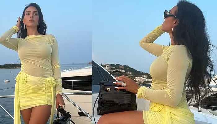 Georgina Rodríguez drops jaws in sheer yellow mini dress in Italy