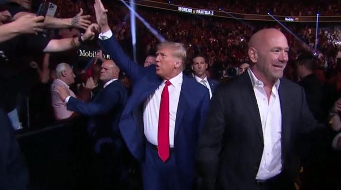 WATCH: Donald Trump attracts applause from energetic crowd at UFC