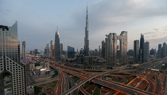 Aerial view of the Sheikh Zayed Road, following the outbreak of coronavirus disease (COVID-19), in in Dubai, United Arab Emirates, March 26, 2020. — Reuters