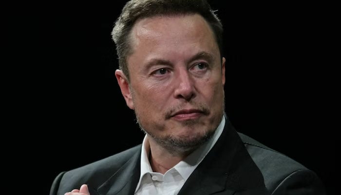 Elon Musk looks on during his visit to the Vivatech technology startups and innovation fair at the Porte de Versailles exhibition center in Paris on June 16. AFP/File