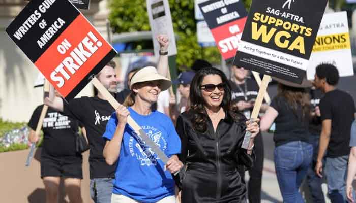 Hollywood actors on strike