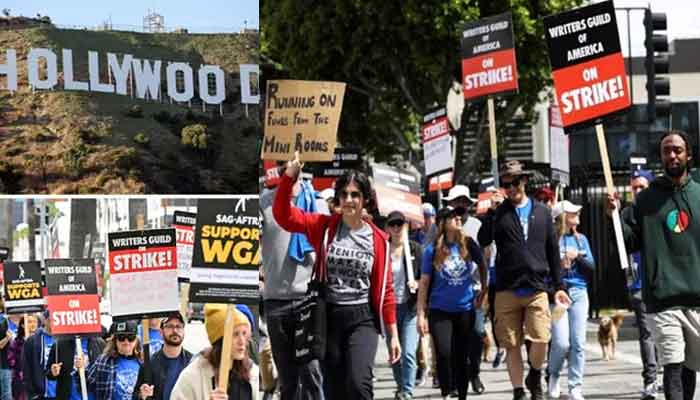 Hollywood actors on strike