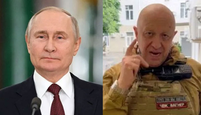 Russian President Vladimir Putin and founder of Wagner private mercenary group Yevgeny Prigozhin. — Reuters/File