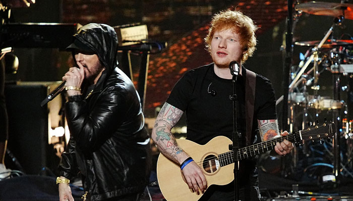 Eminem makes surprise appearance during Ed Sheeran’s Detroit concert