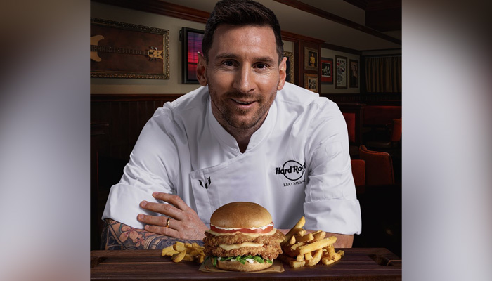 Star footballer Lionel Messi can be seen showing his favourite sandwich in this picture released on July 14, 2023. — Instagram/@leomessi