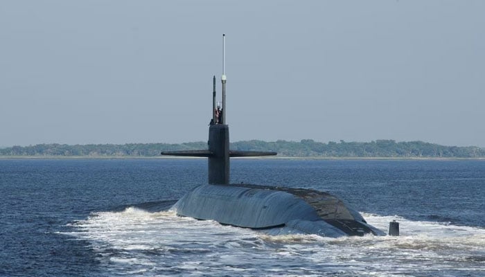 The Ohio-class ballistic-missile submarine USS Alaska (SSBN 732) returns to Naval Submarine Base Kings Bay following a patrol, in Kings Bay, Georgia. — Reuters