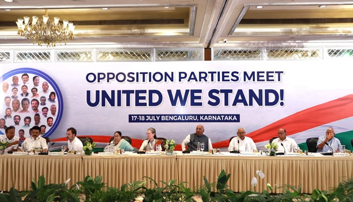 26 Indian opposition parties have formed an alliance titled “INDIA”. — Twitter/@INCIndia