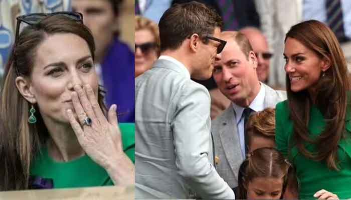 Kate Middleton sets tongues wagging with her mysterious kiss to someone