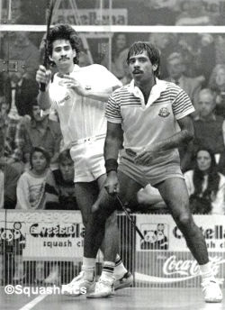 Jansher Khan and Jahangir Khan. — Squash Pics