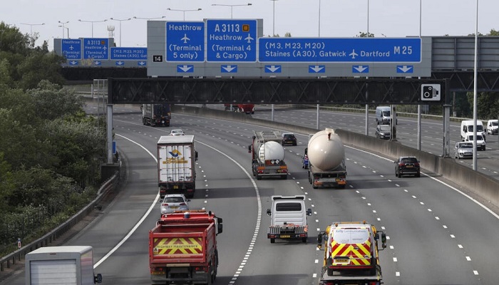 The self-drive option is now available on 6,000 kilometres (3,700 miles) of UK blue zones motorways.— AFP/File