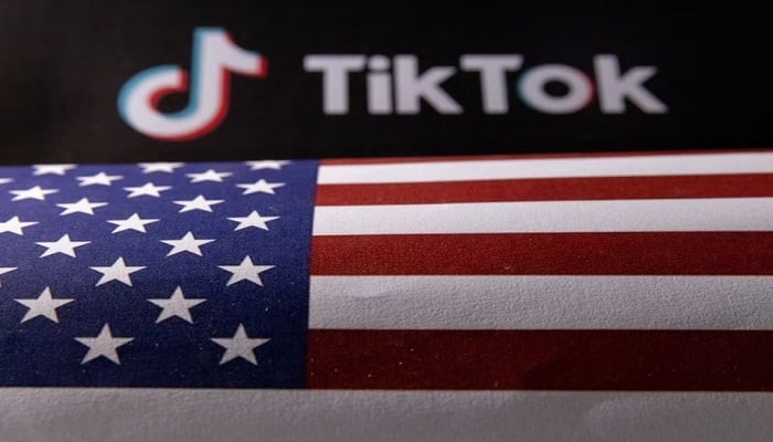 The US flag and TikTok logo are seen in this illustration taken, on June 2, 2023.— Reuters/File