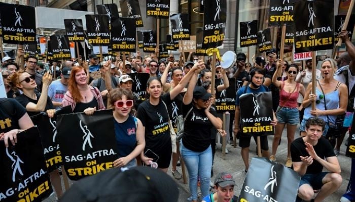 Indiana Jones Stunt Performer Lights Up Sag Strike Gathering With Bold 