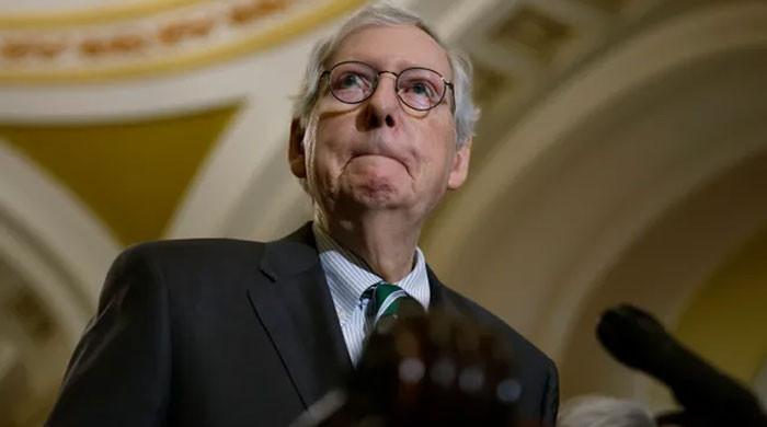 Watch: Mitch McConnell freezes, gets escorted from crucial press conference