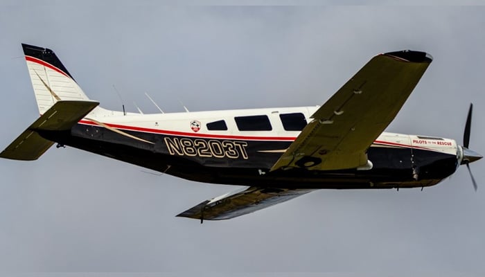 This image shows a Piper aircraft flying on March 9, 2023. — Twitter/@piperaircraft