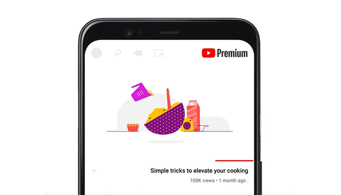 A still showing YouTube Premium app on a mobile phones screen in this still taken from an animated video.— YouTube