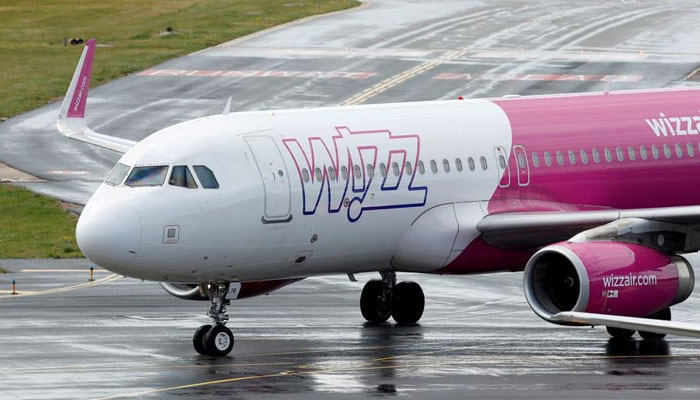 A Wizz Air Airbus A320 at Luton Airport, Luton, Britain on May 1, 2020. — Reuters