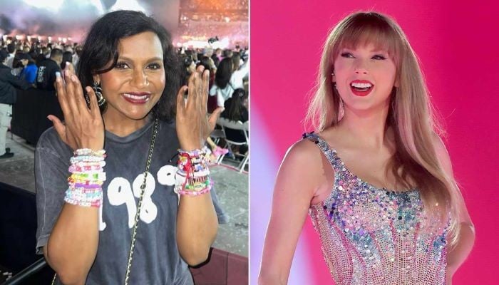 Mindy Kaling embraces her Swiftie fandom at Taylor Swifts Eras Tour show in LA