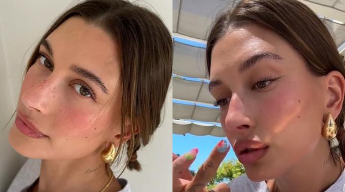 Hailey Bieber shares her strawberry makeup look DIY with fans – Watch here