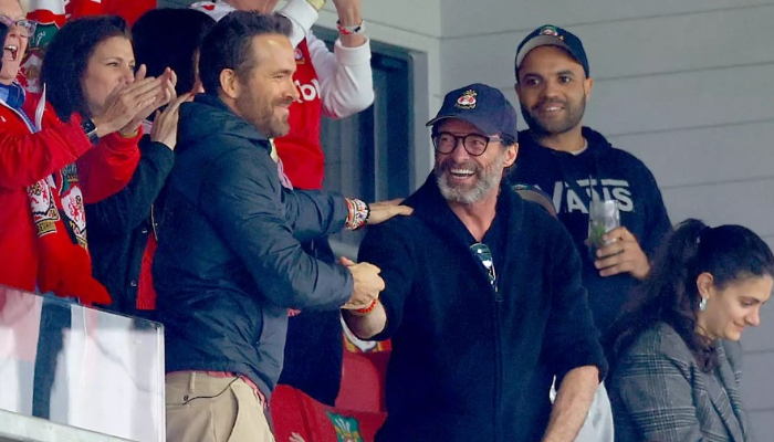 Hugh Jackman attended Wrexhams first match in League 2 as Admiral Vice Football Operations Ombudsman