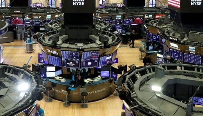 The floor of the New York Stock Exchange (NYSE) is seen after the close of trading in New York, US, March 18, 2020. — Reuters