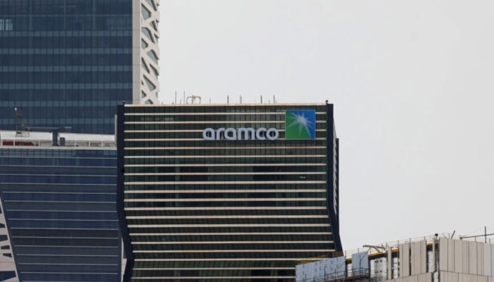 Aramco tower (C) at the King Abdullah Financial District in Riyadh. — AFP/File