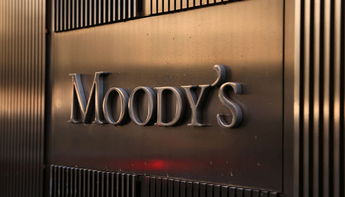 Signage is seen outside Moodys Corporation headquarters in Manhattan, New York, US, November 12, 2021. — Reuters