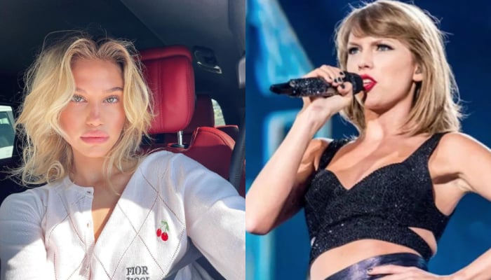 Meredith Mickelson (left) and Taylor Swift (Right)