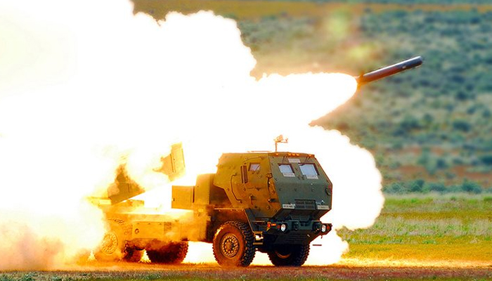 Lockheed Martins HIMARS can be seen firing a missile from a launcher. — Lockheed Martin website