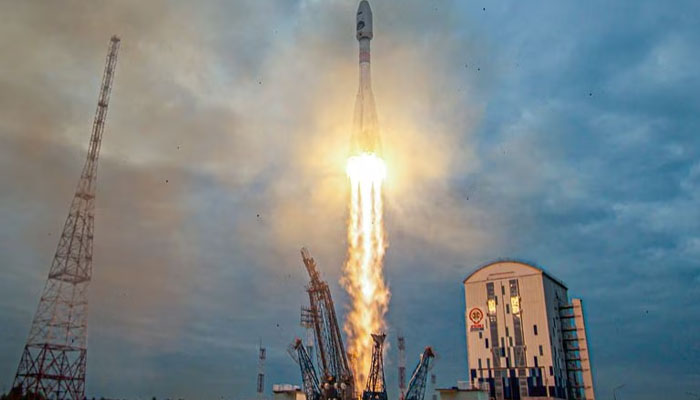 A Soyuz-2.1b rocket booster with a Fregat upper stage and the lunar landing spacecraft Luna-25 blasts off from a launchpad at the Vostochny Cosmodrome in the far eastern Amur region, Russia. — Reuters/File