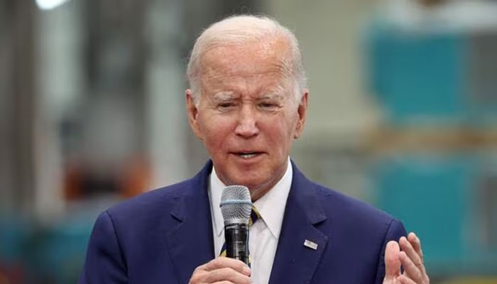 US President Joe Biden apologizes for not mentioning the deadly Hawaii wildfires while speaking in an address in Milwaukee. — AFP/File