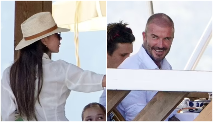 Victoria Beckham was recently seen ushering daughter Harper out of a restaurant as a brawl broke out