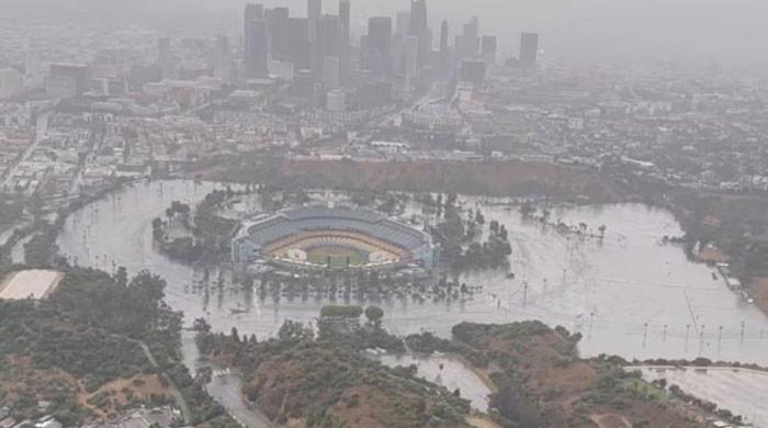 Dodger Stadium not flooded after Tropical Storm Hilary, debunking viral  aerial photos - ABC7 Los Angeles