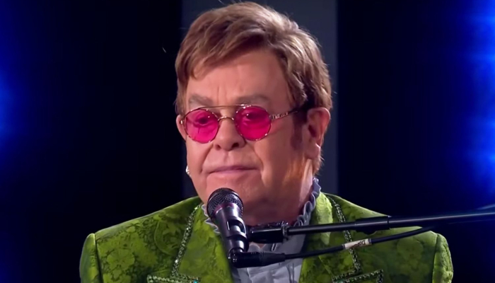 Elton Johns rep has revealed that he fell at home in France and was hospitalized