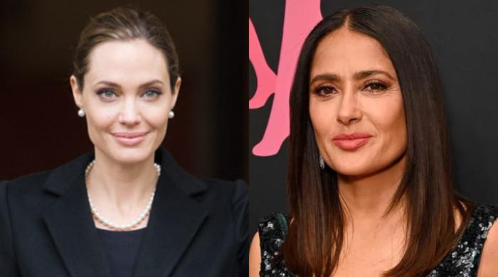 Angelina Jolie and Salma Hayek spotted dining together