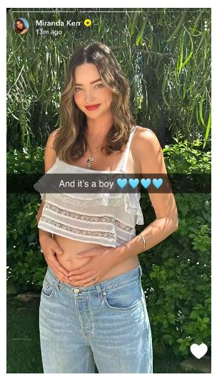 Miranda Kerr is pregnant! Model shares excitement over being a mom to 4 boys