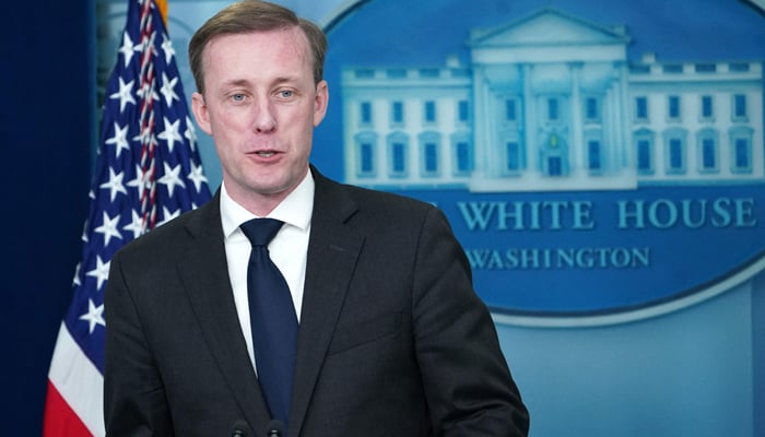 US National Security Advisor Jake Sullivan speaks during the daily press briefing in the Brady Briefing Room of the White House in Washington, DC, on November 10, 2022. — AFP