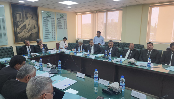 Members of the Pakistan Bar Council (PBC) seated in a meeting at the Supreme Court Building in Islamabad on September 5, 2023. — Facebook/Pakistan Bar Council