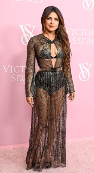 Priyanka Chopra shines in sheer black dress at Victorias Secret The Tour in NYC: Pic