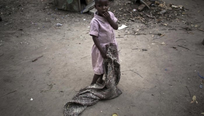 A child on the streets of the Democratic Republic of Congo. — AFP