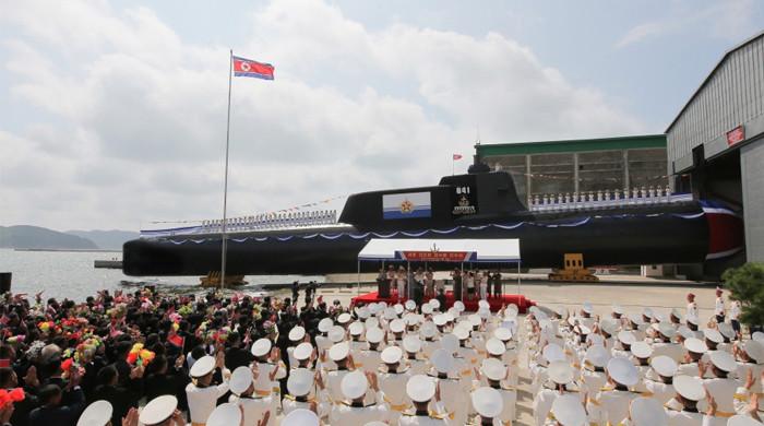 North Korea launches tactical nuclear attack submarine in show of force