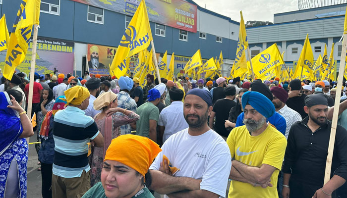 Sikhs cast votes in the Khalistan Referendum in Vancouver, Canada. — Provided by the reporter