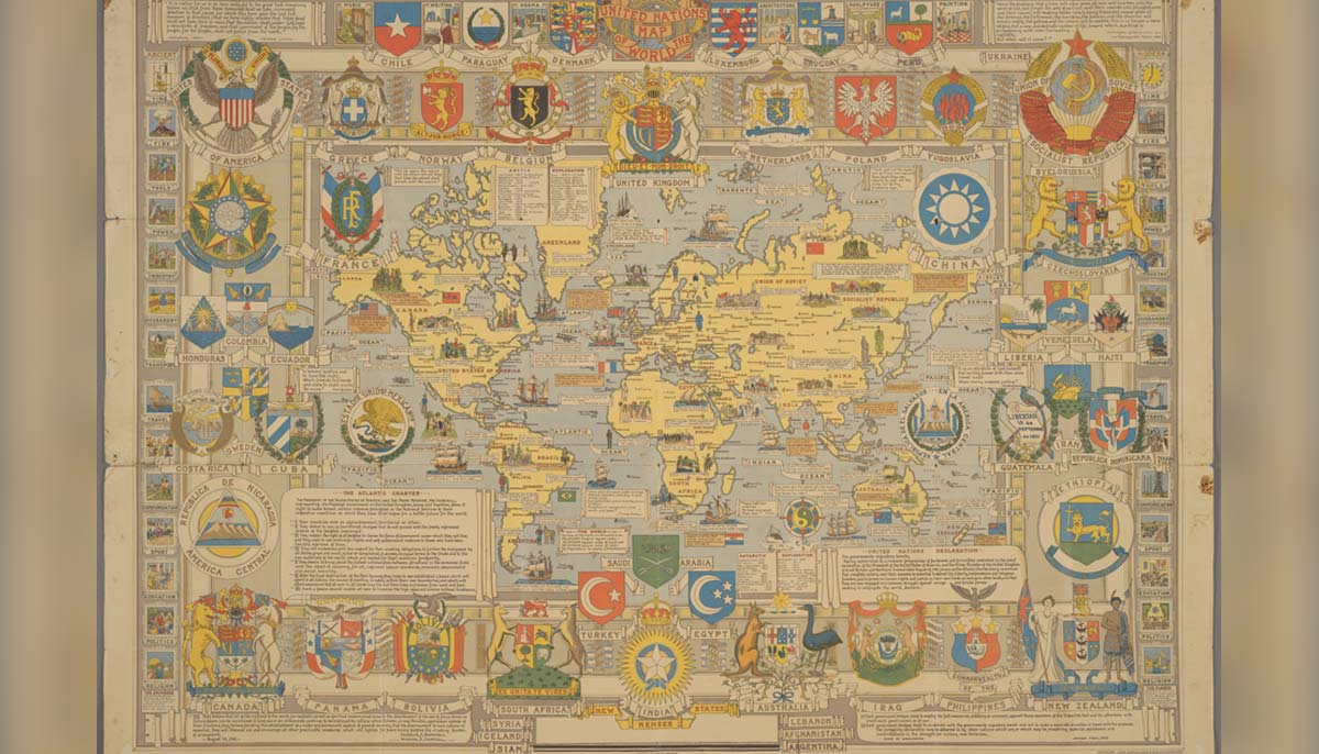 United Nations Map of the World. — Division of Rare and Manuscript Collections, Cornell University Library