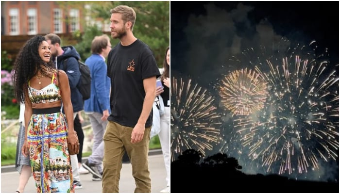 Calvin Harris and Vick Hope tied the knot in Hulne Priory in Alnwick, Northumberland, with a 10-minute fireworks show