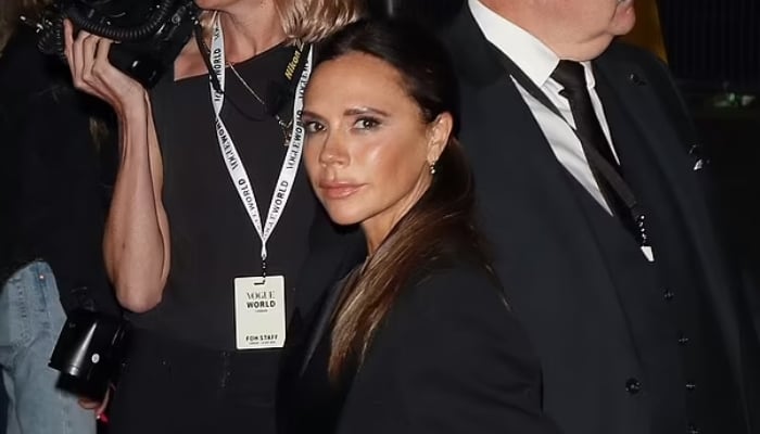 Victoria Beckham slays simple black tuxedo at Vogue World Show